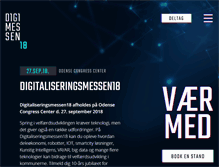 Tablet Screenshot of digitaliseringsmessen.dk